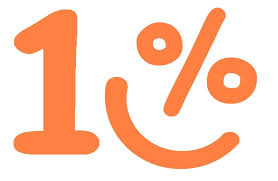 1%