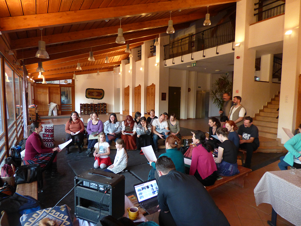 Népdaléneklés Navratil Andreával a bakonyi mesterkurzus keretében